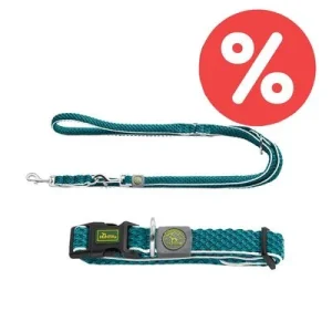 Sparset HUNTER Halsung Hilo Vario Basic & Verstellbare Führleine Hilo