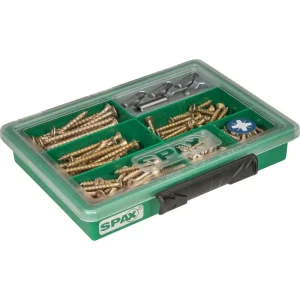 Spax Sortiments-Box Yellox mit Bits 199-teilig | 393563 - HaustierPro