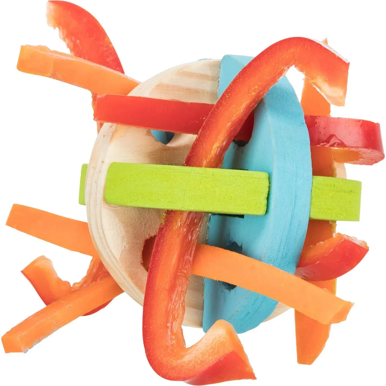 Spiel und Snackball aus Holz für Kleintiere - Image 2