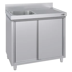 Spülschrank ECO - 1000x700mm - mit 1 Becken links für umweltbewusste Tierhalter - HaustierPro