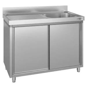 Spülschrank ECO - 1400x600mm - mit 1 Becken rechts in Recycling-Verpackung - HaustierPro