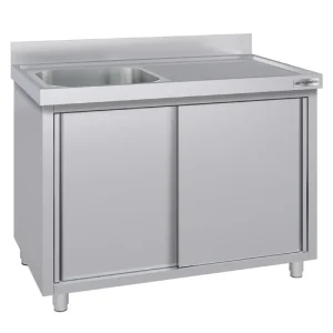 Spülschrank ECO - 1600x600mm - mit 1 Becken links | Öko-Zertifiziert - HaustierPro
