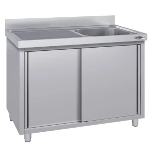Spülschrank ECO - 1600x700mm - mit 1 Becken rechts in Recycling-Verpackung - HaustierPro