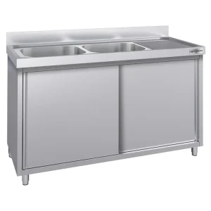 Spülschrank ECO - 1600x700mm - mit 2 Becken links - HaustierPro