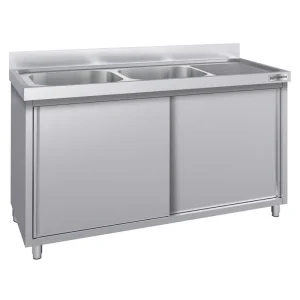 Spülschrank ECO - 1800x600mm - mit 2 Becken links - HaustierPro