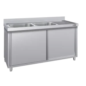 Spülschrank ECO - 2000x700mm - mit 2 Becken links - HaustierPro