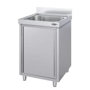 Spülschrank ECO - 600x600mm - mit 1 Becken - aus recyceltem Material - HaustierPro