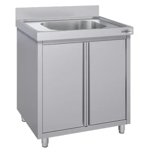 Spülschrank ECO - 800x700mm - mit 1 Becken aus nachwachsenden Rohstoffen - HaustierPro