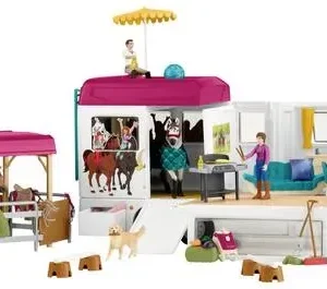 Stall- und Paddock Schleich Horse-Club Pferdetransporter - HaustierPro
