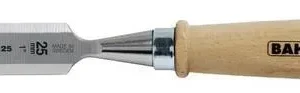 Stechbeitel, Holzgriff, vernickelter Stahlring, 26 X 140mm Bahco 425-26 - HaustierPro
