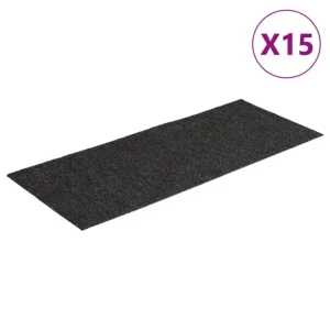 Stufenmatten Selbstklebend Rechteckig 15 Stk. 60x25 Anthrazit - HaustierPro