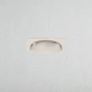 Stumpfes Elm Kleine Muschelgriffe - Poliertes Nickel - HaustierPro
