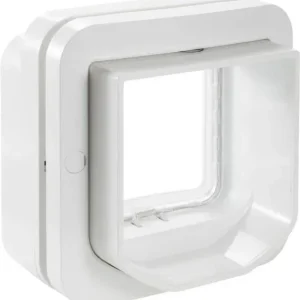 SureFlap Mikrochip DualScan Haustierklappe Weiß 1 St. mit Kratzpfosten - HaustierPro
