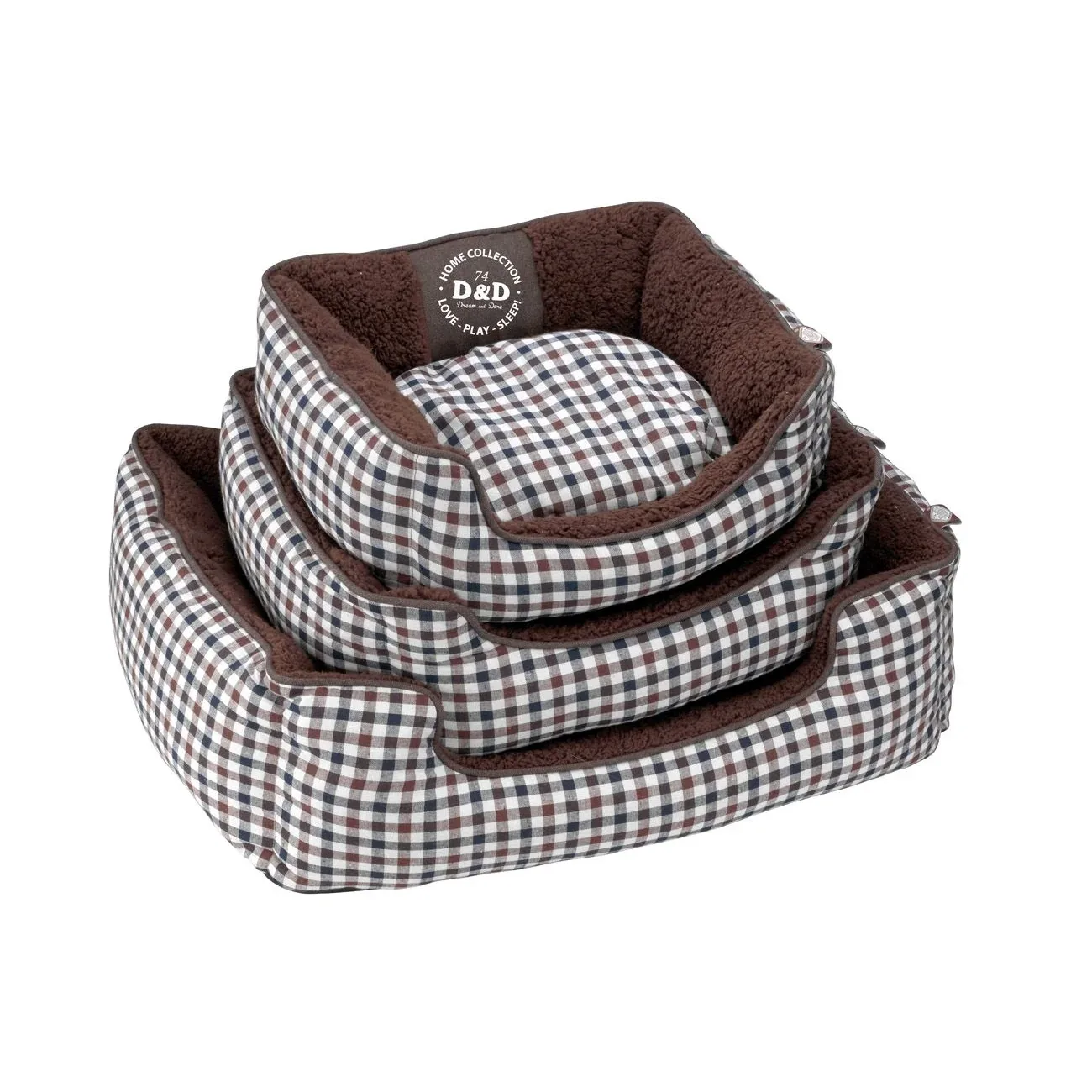 Sweet Checker Domino Hundebett - Image 2