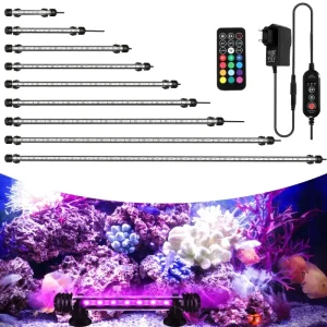 Tageslicht-Simulation LED Aquarium Beleuchtung IP67 RGB Timing-Funktion - HaustierPro