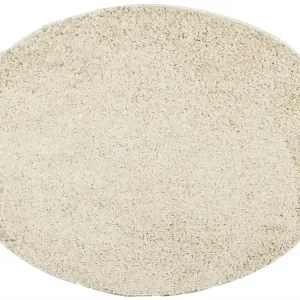 Teppich Shaggy Hochflor Aktuell Golden Ø 120 cm - HaustierPro