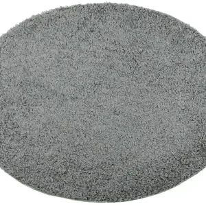 Teppich Shaggy Hochflor Contemporary Grün Ø 120 cm - HaustierPro