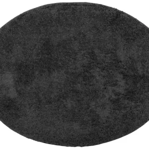 Teppich Shaggy Hochflor Modisch Anthrazit Ø 120 cm - HaustierPro