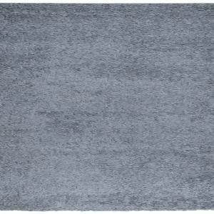 Teppich Shaggy Hochflor Modisch Blau 120x120 cm - HaustierPro