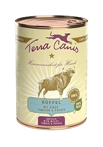 Terra Canis Büffel Classic mit Hirse, Tomaten und Papaya