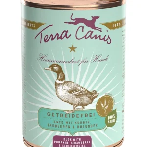Terra Canis Ente Sensitive mit Kürbis, Erdbeeren und Holunder / getreidefrei