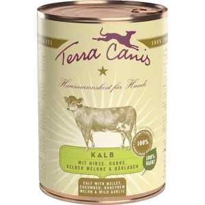 Terra Canis Menü Classic Kalb mit Hirse, Gurke, gelber Melone & Bärlauch 400 g