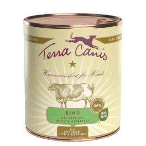 Terra Canis Menü Classic Rind mit Karotte, Apfel & Naturreis 800 g