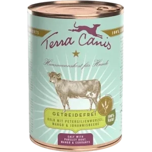Terra Canis Menü Sensitive getreidefrei Kalb mit Petersilienwurzel, Mango & Johannisbeere 400 g
