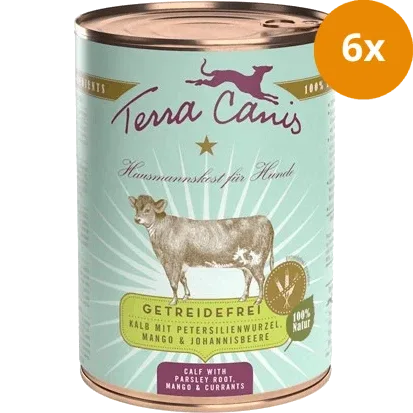 Terra Canis Menü Sensitive getreidefrei Kalb mit Petersilienwurzel, Mango & Johannisbeere 400 g - Image 2