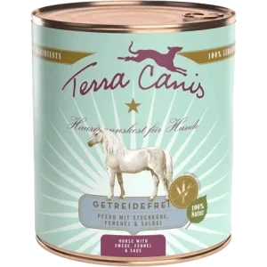 Terra Canis Menü Sensitive getreidefrei Pferd mit Steckrüben, Fenchel & Salbei 800 g