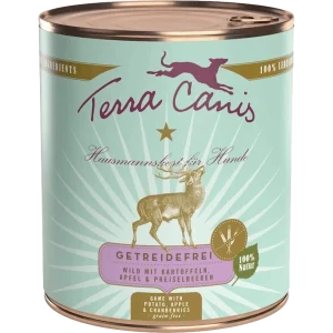 Terra Canis Menü Sensitive getreidefrei Wild mit Kartoffeln, Apfel & Preiselbeeren 800 g