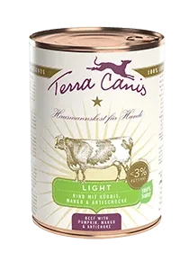 Terra Canis Rind Light mit Kürbis, Mango und Artischocke