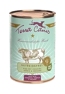 Terra Canis Rind Sensitive mit Zucchini, Kürbis und Oregano / getreidefrei