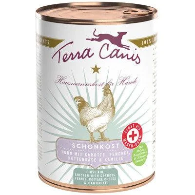 Terra Canis Schonkost Magen-Darm-Menü Huhn+Karotten+Fenchel+Hüttenkäse+Kamille