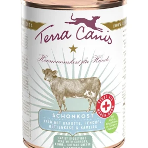Terra Canis Schonkost Magen-Darm-Menü Kalb mit Karotte, Fenchel, Hüttenkäse und Kamille