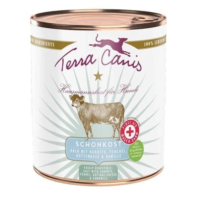 Terra Canis Schonkost Magen-Darm-Menü Kalb mit Karotte, Fenchel, Hüttenkäse und Kamille - Image 2