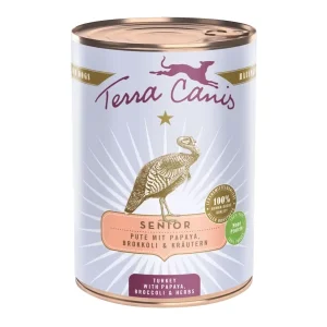 Terra Canis Senior Pute mit Papayas, Broccoli & Gesundheitskräutern 400g | DAS FUTTERHAUS