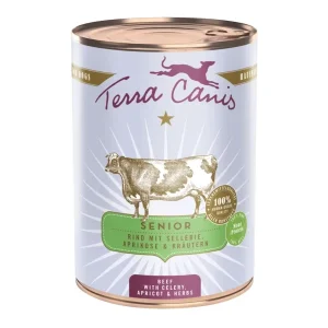 Terra Canis Senior Rind mit Sellerie, Aprikose & Gesundheitskräutern 400g | DAS FUTTERHAUS
