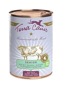 Terra Canis Seniormenü Rind mit Sellerie, Aprikose und Gesundheitskräuter