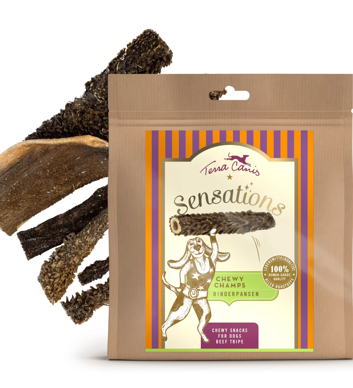 Terra Canis Sensations Chewy Champs Rinderpansen
