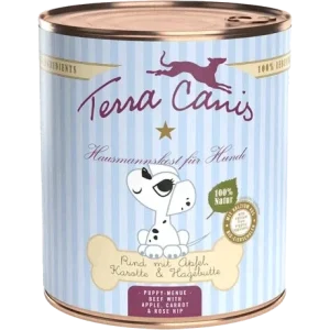 Terra Canis Welpen-Menü - 800 g - Rind mit Apfel, Karotte & Hagebutte