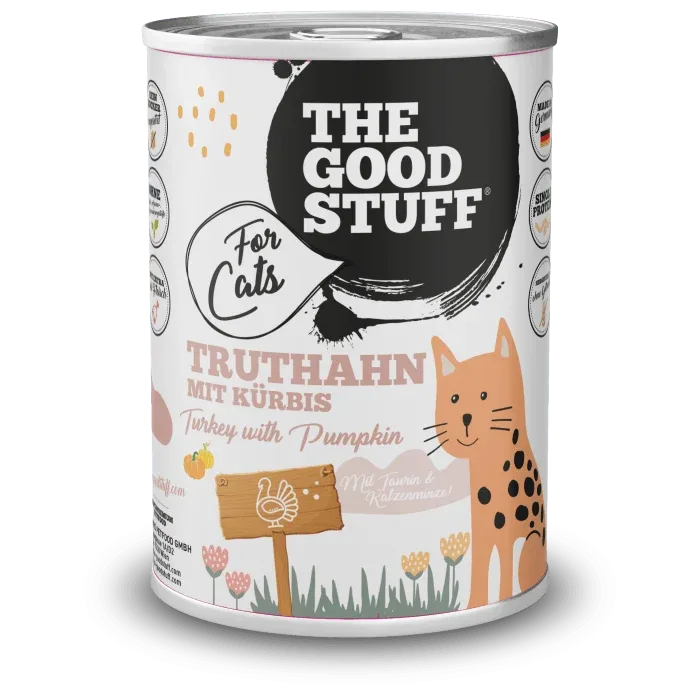 The Goodstuff Katze Truthahn mit Kürbis