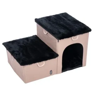 TIAKI Faltbare Haustiertreppe, 2 Stufen L 62 x B 39 x H 35,5 cm