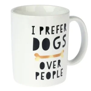 TIAKI Keramiktasse "I Prefer Dogs Over People"