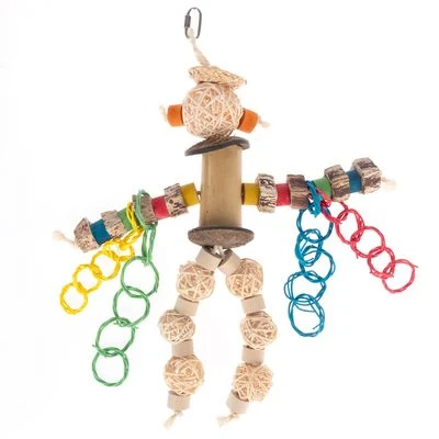 TIAKI Vogelspielzeug Robot Man ca. L 33 x B 28 cm