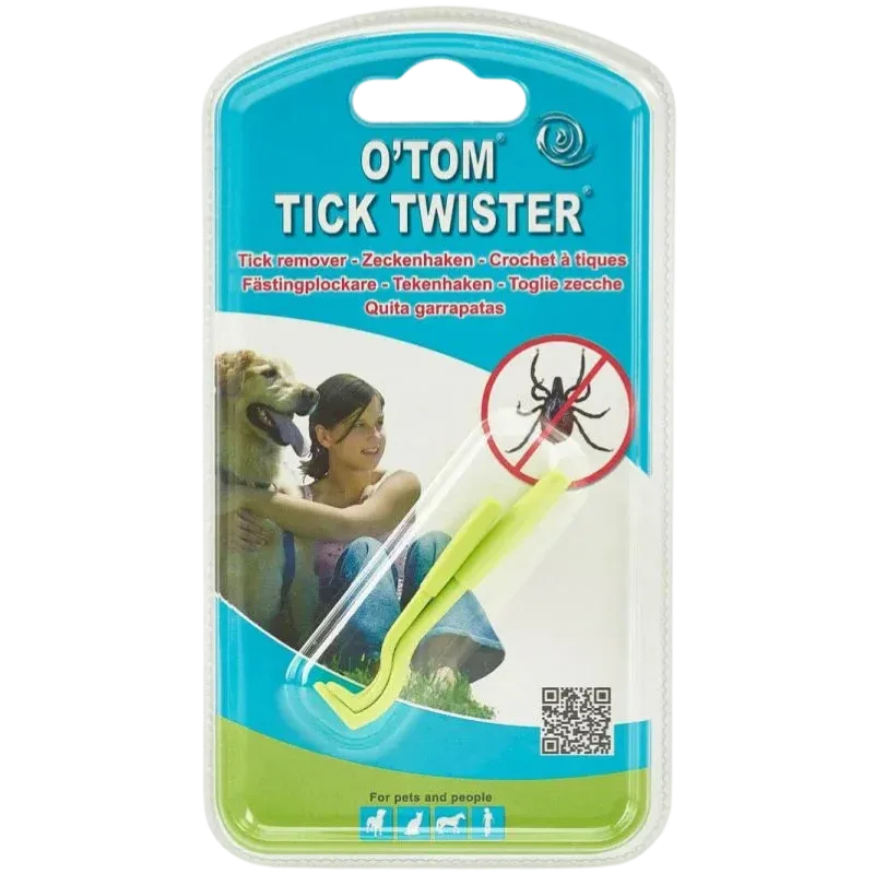 Tick Twister by OTom Zeckenhaken 2 Stück Farbe grün in Blisterverpackung