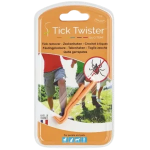 Tick Twister by OTom Zeckenhaken 2 Stück Farbe orange in Blisterverpackung
