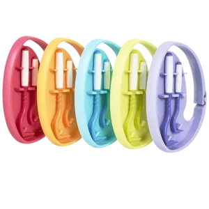 Tick Twister by OTom Zeckenhaken mit Silikongriff 2 Stück Multicolor mit Clipbox