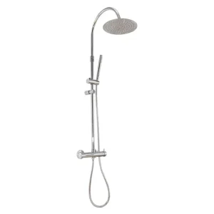 Tiefenverstellbare Duschsäule mit Brausekopf und Umsteller - HaustierPro