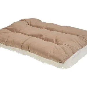 Tierbett ERGANI Samtstoff Hellbraun - HaustierPro